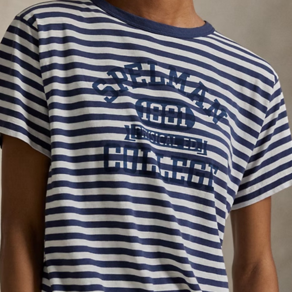 Ralph Lauren The Spelman College Striped Tee ~ Oak Bluff Collection